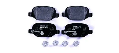 Гальмівні колодки, дискове гальмо (набір) HELLA 8DB355009361
