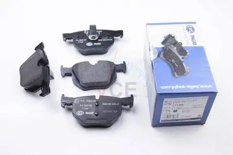 Комплект тормозных колодок, дисковый тормоз HELLA 8DB 355 010-471