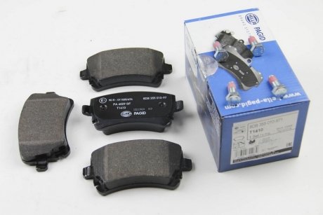 Комплект тормозных колодок, дисковый тормоз HELLA 8DB 355 010-971 (фото 1)