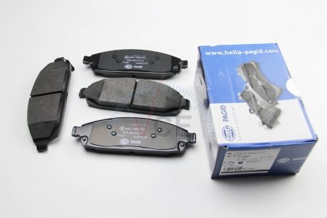 Комплект тормозных колодок, дисковый тормоз HELLA 8DB 355 012-101 (фото 1)