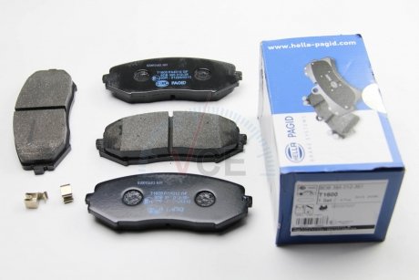 Комплект тормозных колодок, дисковый тормоз HELLA 8DB 355 012-351 (фото 1)