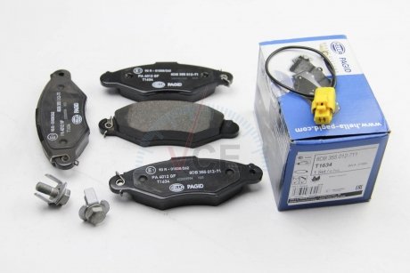 Комплект тормозных колодок, дисковый тормоз HELLA 8DB 355 012-711 (фото 1)
