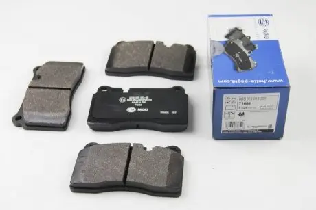 Комплект гальмівних колодок, дискове гальмо HELLA 8DB 355 013-201