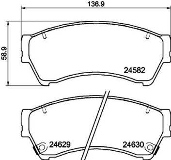 Комплект тормозных колодок, дисковый тормоз HELLA 8DB 355 013-761