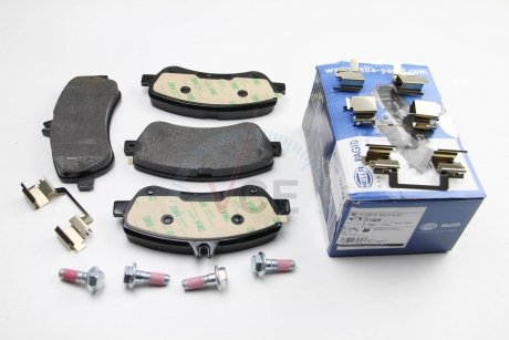 Комплект тормозных колодок, дисковый тормоз HELLA 8DB 355 014-221 (фото 1)