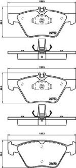 Колодки тормозные передние (mercedes a0044200720) HELLA 8DB355014291