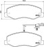 Комплект гальмівних колодок, дискове гальмо HELLA 8DB 355 015-311 (фото 1)