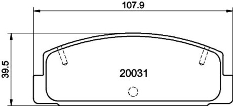 Комплект тормозных колодок, дисковый тормоз HELLA 8DB 355 016-761