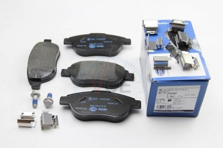 Комплект тормозных колодок, дисковый тормоз HELLA 8DB 355 018-871 (фото 1)