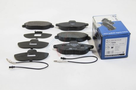 Комплект тормозных колодок, дисковый тормоз HELLA 8DB 355 019-251 (фото 1)