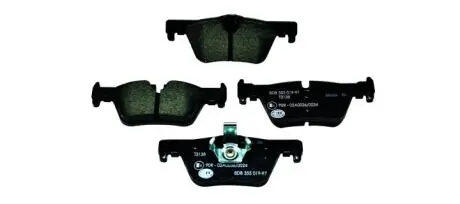 Комплект тормозных колодок, дисковый тормоз HELLA 8DB 355 019-971