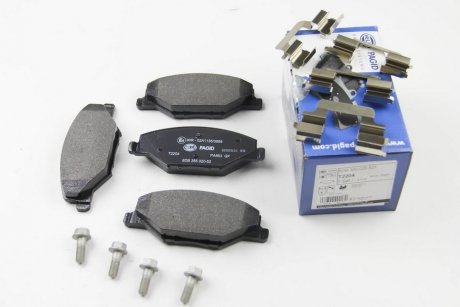 Комплект тормозных колодок, дисковый тормоз HELLA 8DB 355 020-521 (фото 1)