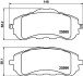 Комплект гальмівних колодок, дискове гальмо HELLA 8DB 355 021-321 (фото 1)