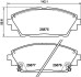 Комплект гальмівних колодок, дискове гальмо HELLA 8DB 355 021-421 (фото 1)