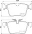 Колодки тормозные дисковые; задн. / s60 2019>, xc60 2017>, xc90 2014> HELLA 8DB355023361 (фото 1)