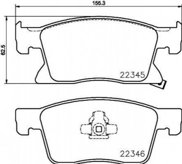 Шарнирный комплект, приводной вал. HELLA 8DB 355 024-781