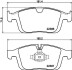 Комплект гальмівних колодок, дисковий гальмо HELLA 8DB 355 025-261 (фото 1)