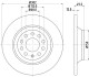 Vw диск гальмівний задній audi a6 2.0i 2.4i 2.7tdi 2.8fsi 3.0i 05- (302*11.7) HELLA 8DD 355 111-181 (фото 4)