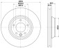 Диск тормозной pro high carbon перед. пров. audi q7 3.0tdi/porsce cayenne/vw touareg 3.0tdi-6.0tdi 09.02- HELLA 8DD 355 128-071 (фото 1)