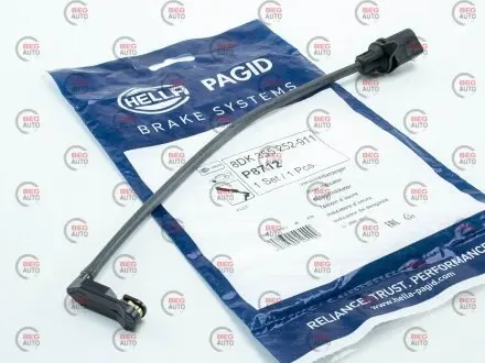 Сигналізатор, знос гальмівних колодок HELLA 8DK 355 252-911