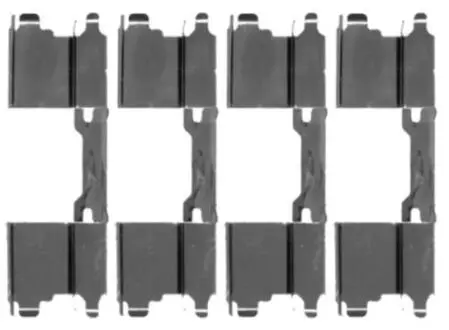 Комплектующие, колодки дискового тормоза HELLA 8DZ 355 203-501