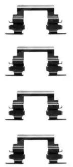 Тормозные колодки (монтажный набор) HELLA 8DZ355203721