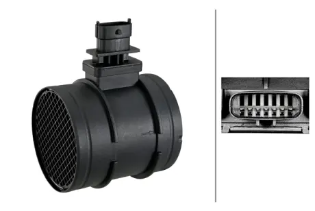 Расходомер воздуха (4 pin, модуль) IVECO DAILY IV, MASSIF, ALFA ROMEO 159, BRERA, SPIDER, CITROEN JUMPER II, FIAT CROMA, DUCATO, LANCIA THESIS, PEUGEOT BOXER, SAAB 9-3, 9-3X 1.9D-. HELLA 8ET009149281