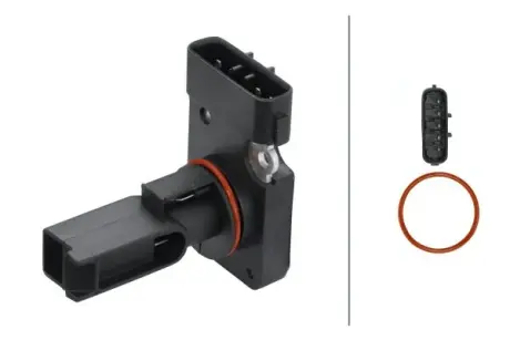 Расходомер воздуха (5 pin, картридж) TOYOTA AVENSIS, AVENSIS VERSO, COROLLA, COROLLA VERSO, COROLLA-KOMBI, LAND CRUISER 100, PREVIA II, RAV 4 II 2.0D-4.2D 01.98-03.09 HELLA 8ET009149311