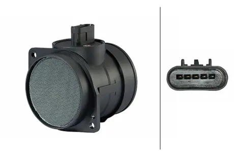 Витратомір повітря (5 pin, модуль) BUICK ENCLAVE, CADILLAC DTS, CHEVROLET EQUINOX, UPLANDER, GMC ACADIA, PONTIAC G6, TORRENT 3.4-4.6 04.03-04.17 HELLA 8ET358095911