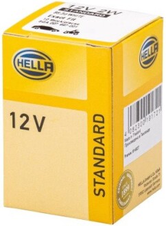 Автолампа behr standard bax b8,3d 2 w прозрачная HELLA 8GA007997001