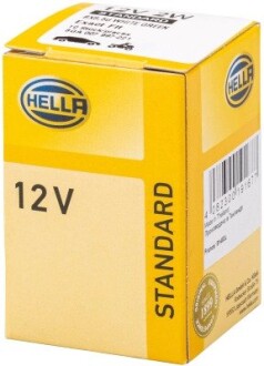 Автолампа behr standard bax bx8,5d 2 w прозрачна HELLA 8GA007997221