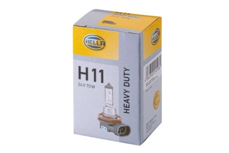 Автолампа behr heavy duty h11 pgj19-2 70 w прозора HELLA 8GH008358241