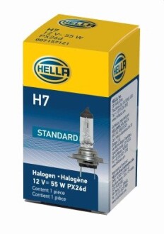 Автолампа behr standard h7 px26d 55 w прозрачная HELLA 8GH178555011