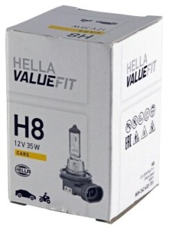 Лампа 12v h8 35w pgj19-1 valuefit HELLA 8GH 242 632-151