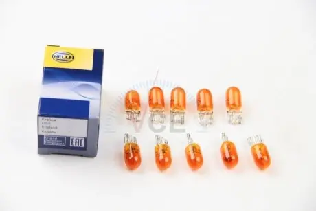 Автолампа behr standard wy5w w2,1x9,5d 5 w желтая HELLA 8GP003594541