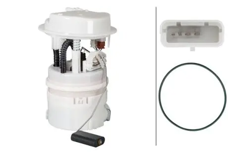 Электро-бензонасос в корпусе peugeot 307 1,4-2,0i: expert/307/806/807 HELLA 8TF 358 146-551