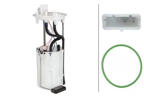 Насос топливный в бак fiat doblo 1.3/1.9jtd 01- HELLA 8TF358146581