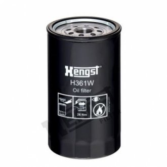 Масляний фільтр HENGST FILTER H361W (фото 1)