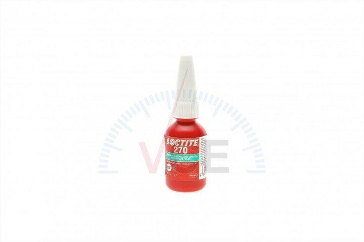 LOCTITE 270 BO10ML PL/UA фіксатор різьблення (зелений) макс. діаметр різьби М20 Henkel 1918994 (фото 1)