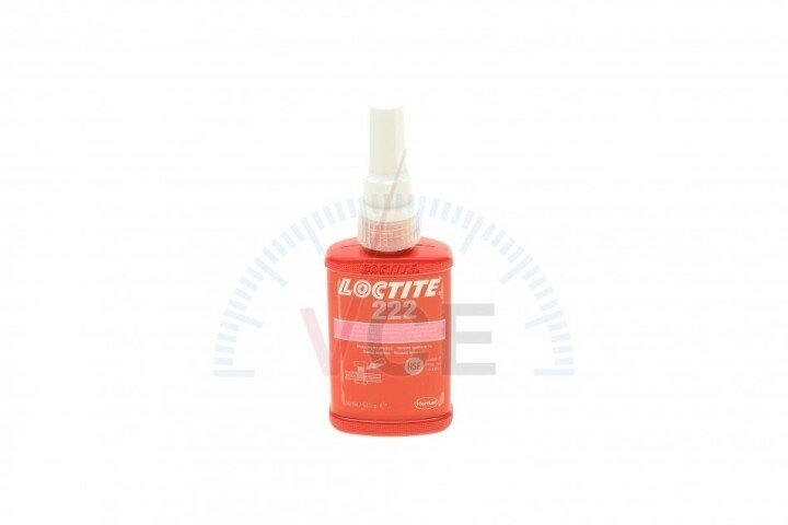 LOCTITE 222 BO 50ML фиксатор резьбы (розовый) (низкой фиксации) Henkel 245635 (фото 1)