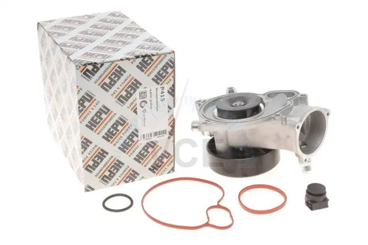 Помпа воды bmw 5 (f10)/7 (f01/f02/f03/f04)/x5 (e70)/x6 (e72/e72) 07-. n63 b44 a/ n63 b44 b HEPU P415 (фото 1)