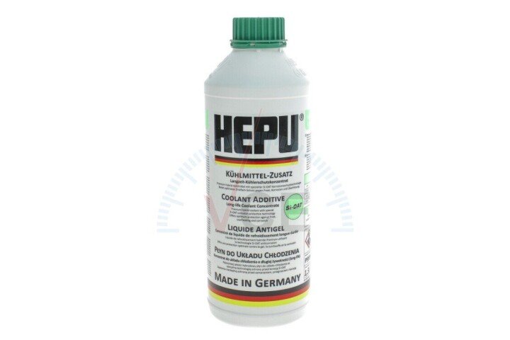 Антифриз (зелений) 1.5L (1:1=-37°C) (концентрат) HEPU P999-LL18 (фото 1)