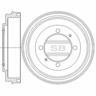 Тормозной диск Hi-Q SD4318 (фото 1)