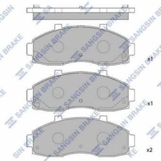 Комплект гальмівних колодок, дискове гальмо Hi-Q SP1091 (фото 1)