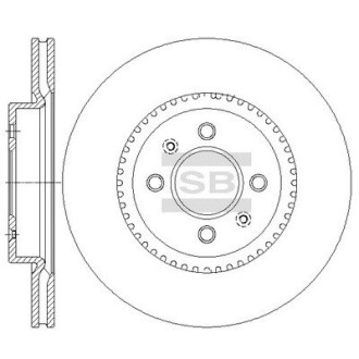 Диск тормозной Hi-Q SD2043