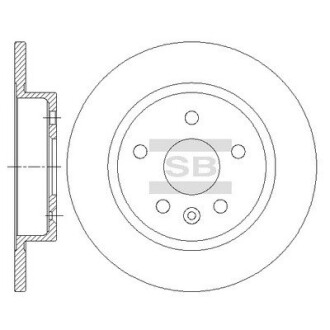 Гальмівний диск Hi-Q SD3044