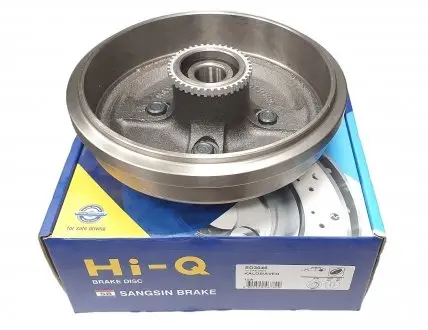 Барабан гальмівний Aveo зі маточкою (цільнолітою) + підшипник + ABS Hi-Q SD3046