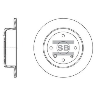 Тормозной диск Hi-Q SD3058