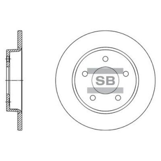 Гальмівний диск задній Hi-Q SD4419