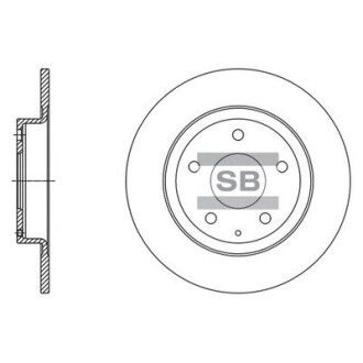 Диск гальмівний Hi-Q SD4423